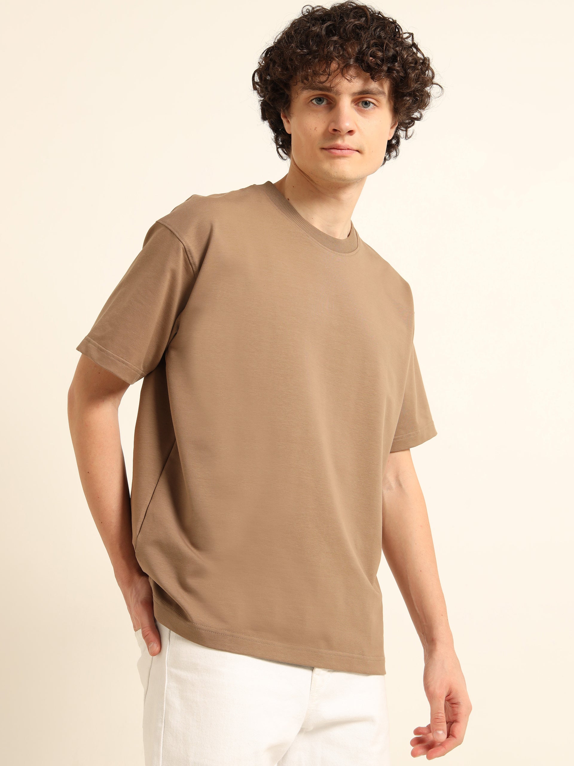 ORGANIC OVERSIZED SOLID T-SHIRT