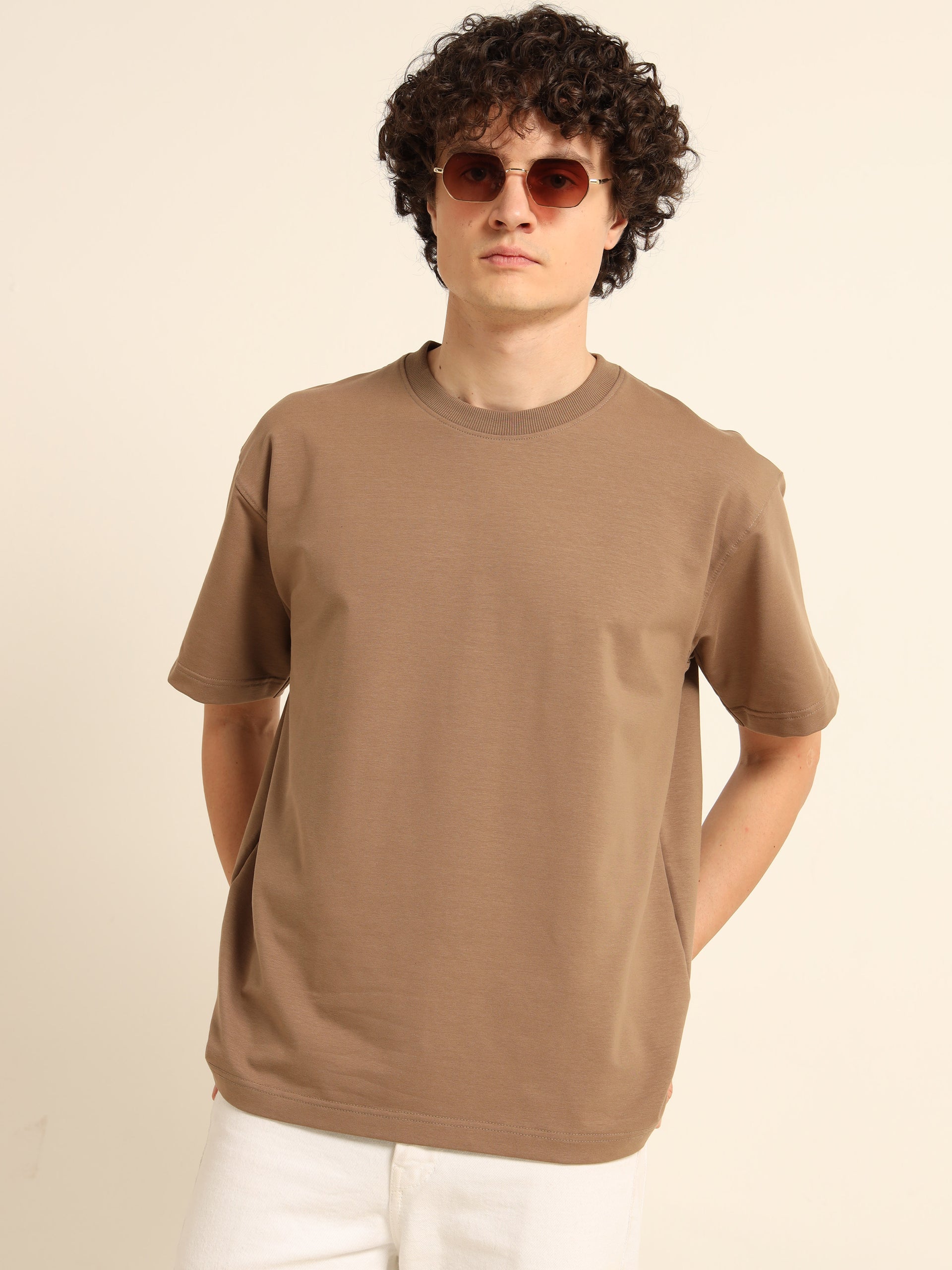 ORGANIC OVERSIZED SOLID T-SHIRT