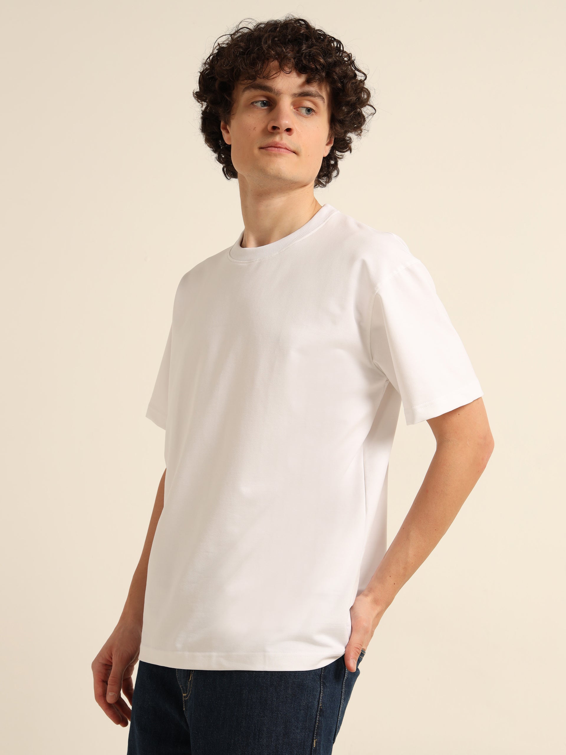 ORGANIC OVERSIZED SOLID T-SHIRT