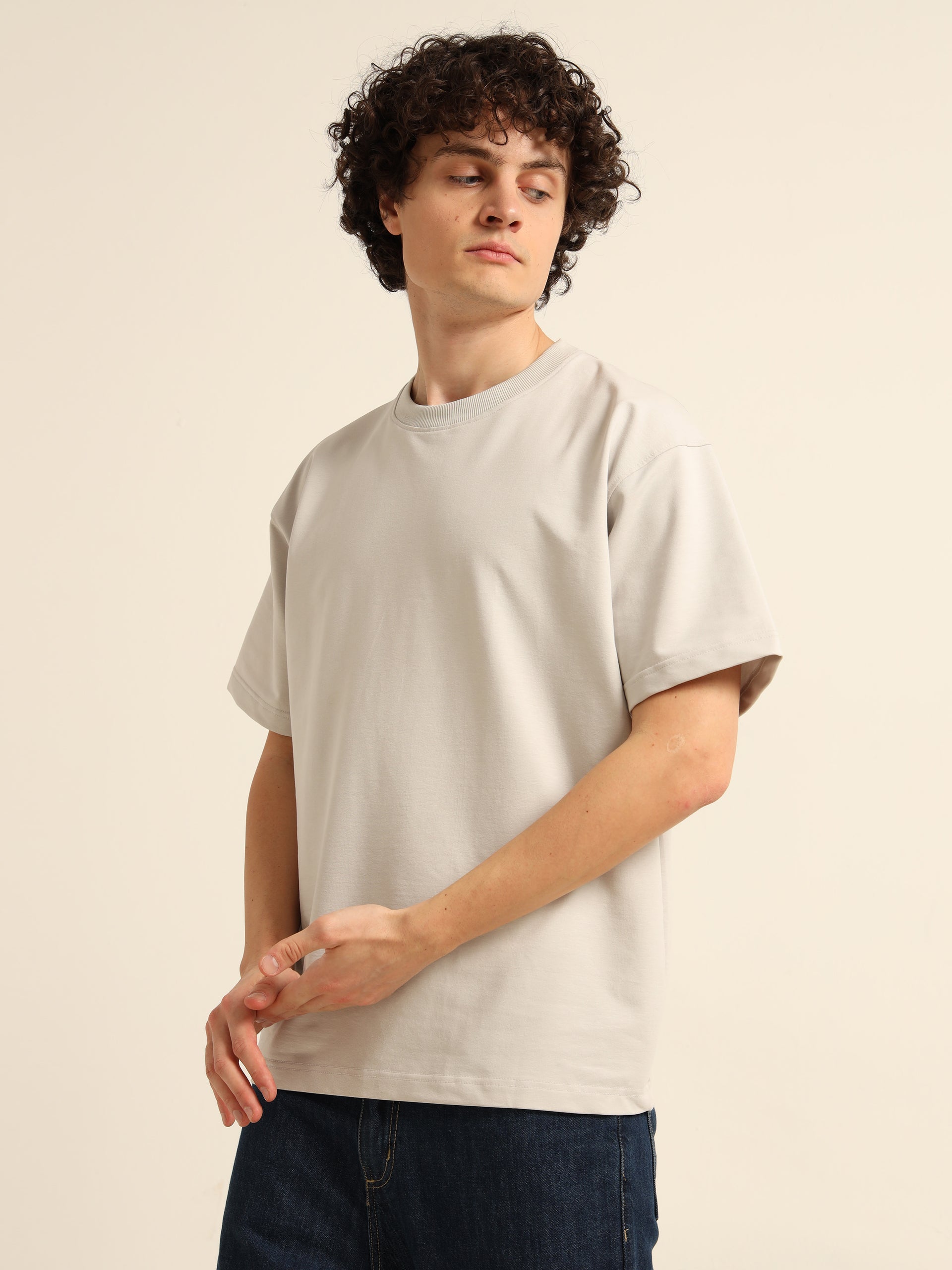 ORGANIC OVERSIZED SOLID T-SHIRT